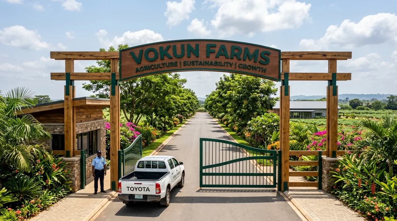 Vokun Farms Entrance & Facility